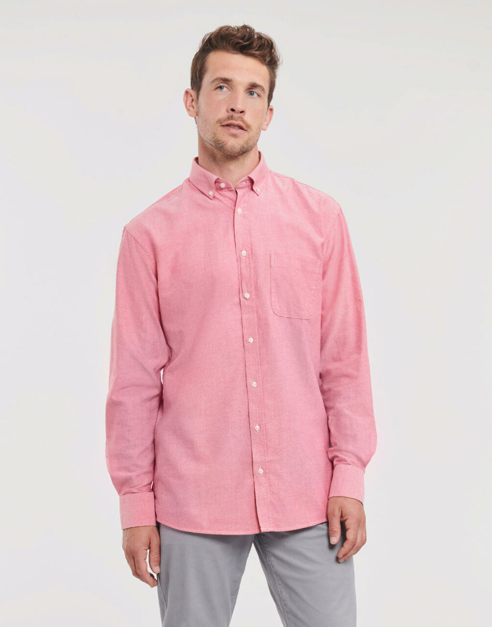 Men's LS Tailored Washed Oxford Shirt