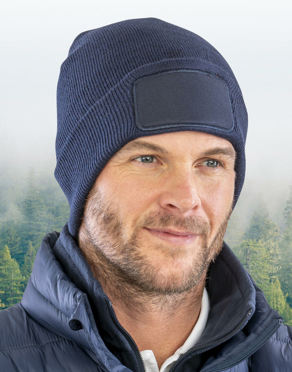 Recycled Double Knit Printers Beanie