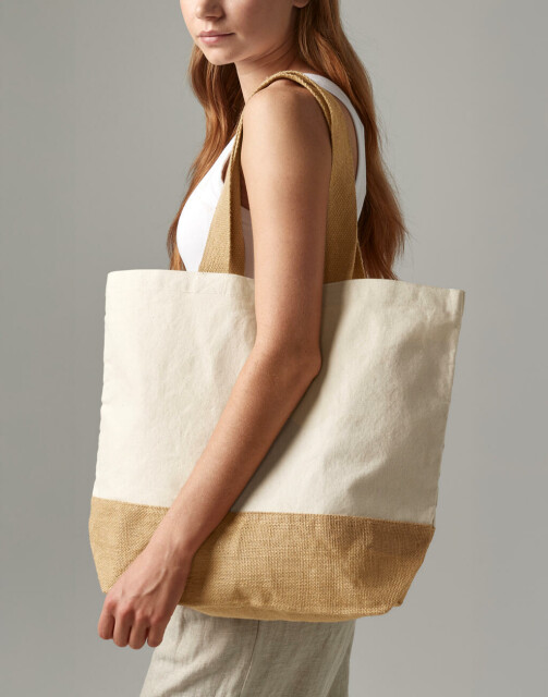 Jute Base Canvas Tote