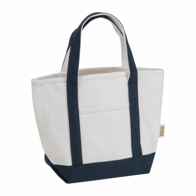 Kisméretű újrahasznosított pamut táska, 730 g/m²