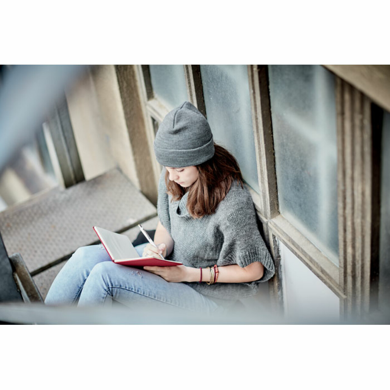 RPET felhajtott kötött sapka