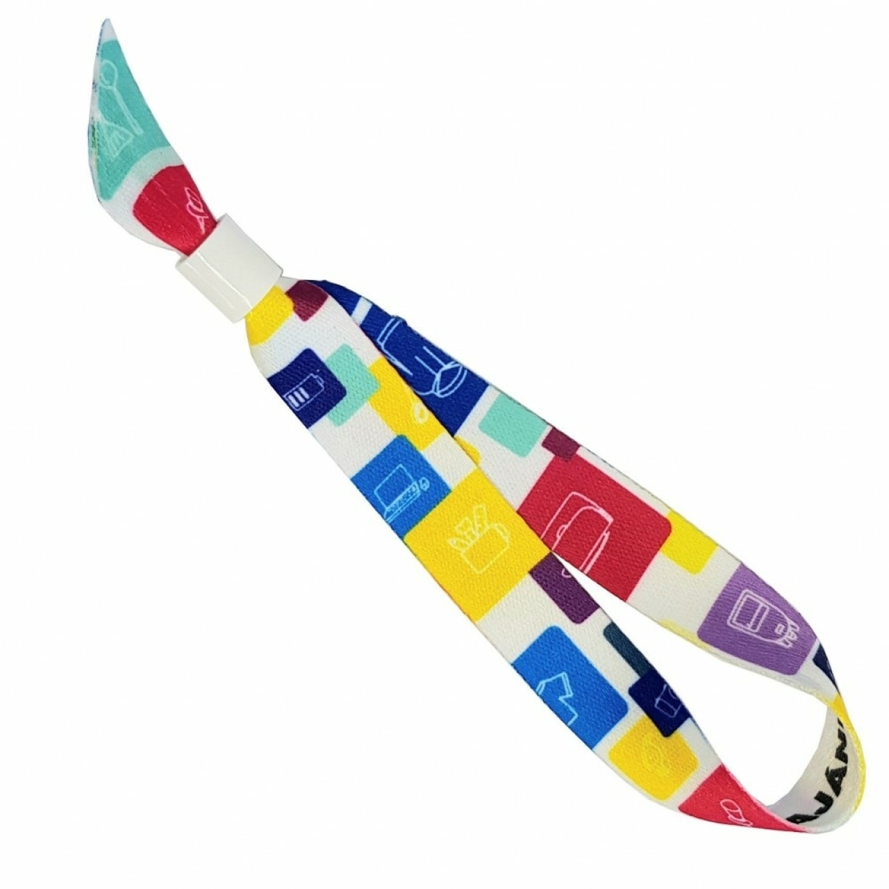 Nyakpánt cseppkarabinerrel, 15 mm (alapanyag)