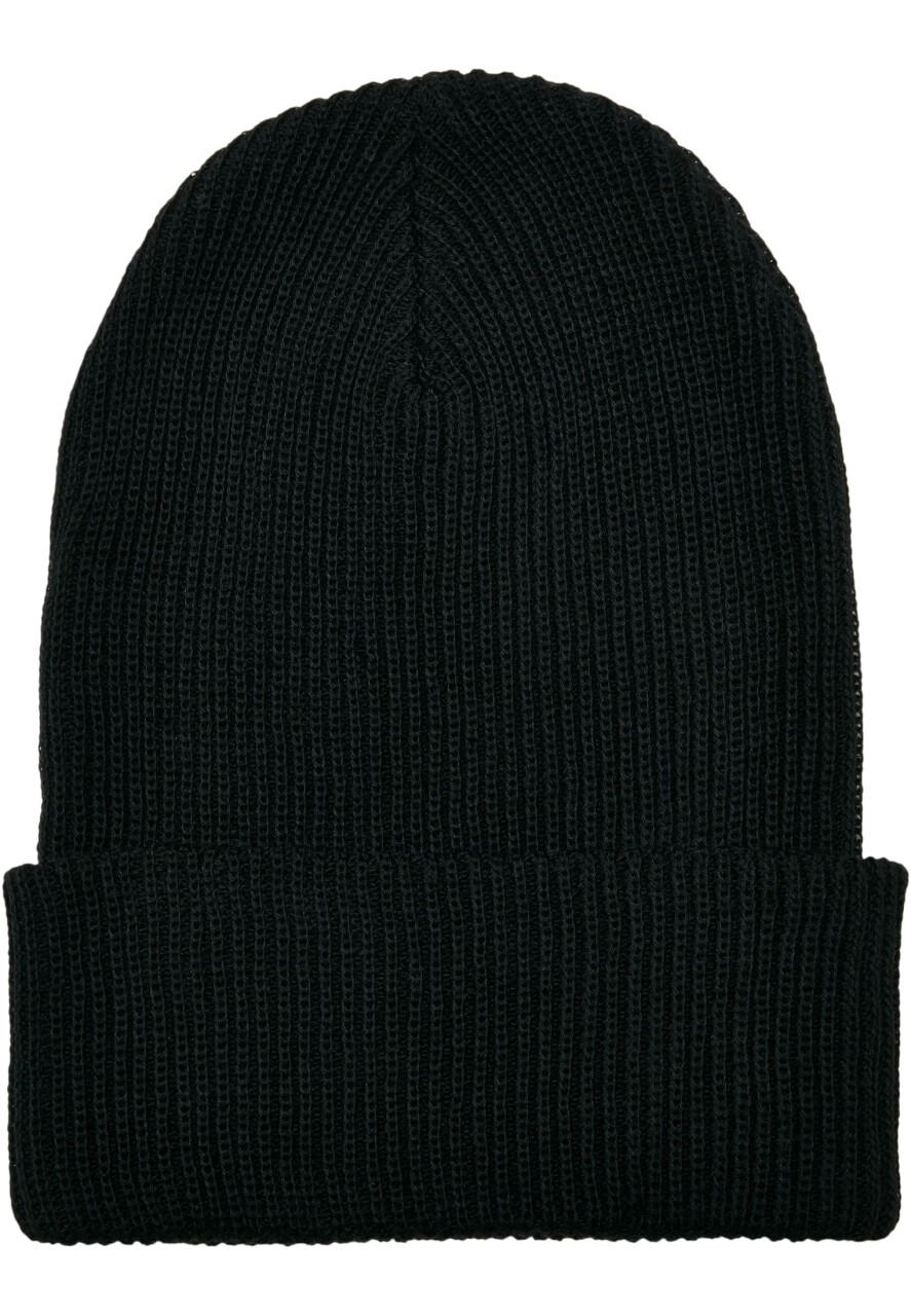 Recycled Yarn Ribbed Knit Beanie