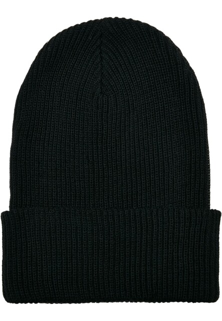Recycled Yarn Ribbed Knit Beanie