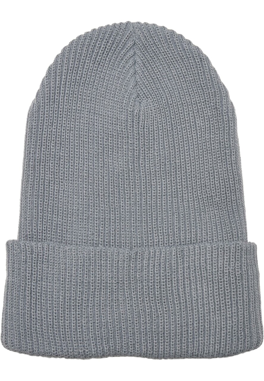 Recycled Yarn Ribbed Knit Beanie