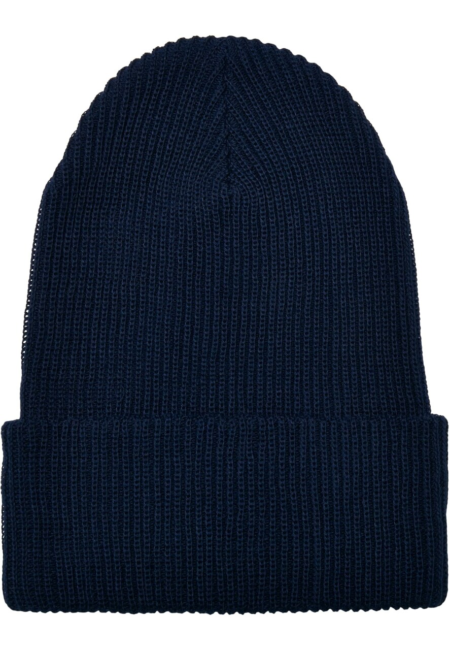 Recycled Yarn Ribbed Knit Beanie