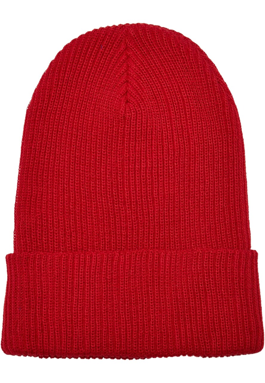 Recycled Yarn Ribbed Knit Beanie