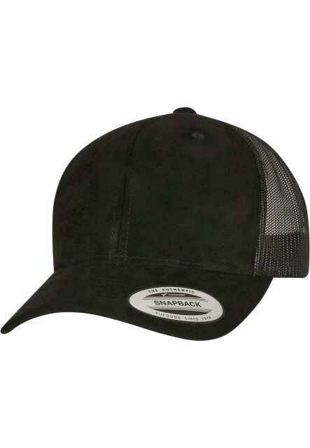 Suede Leather Trucker Cap