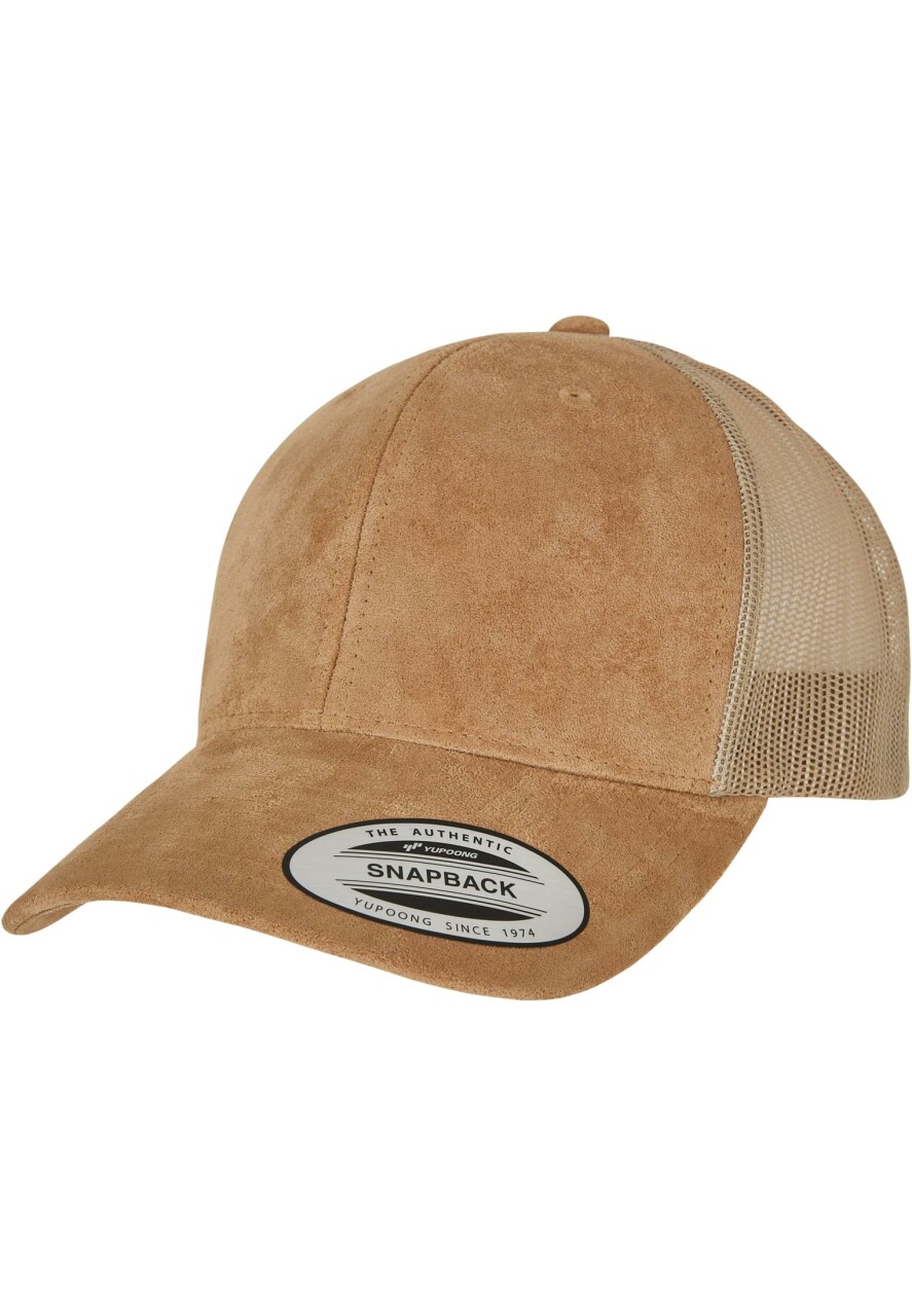 Suede Leather Trucker Cap