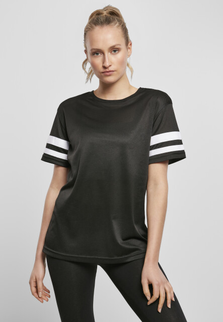 Ladies Mesh Stripe Tee