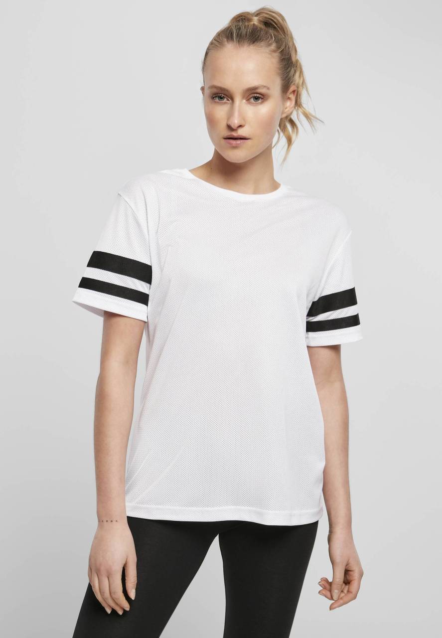 Ladies Mesh Stripe Tee