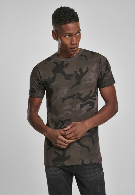 Camo Round Neck Tee