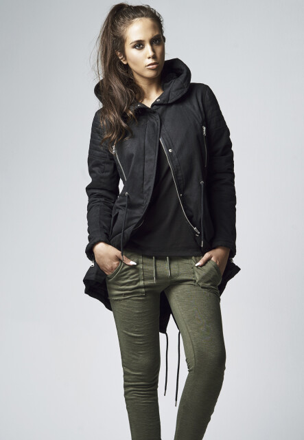 Ladies Sherpa Lined Cotton Parka