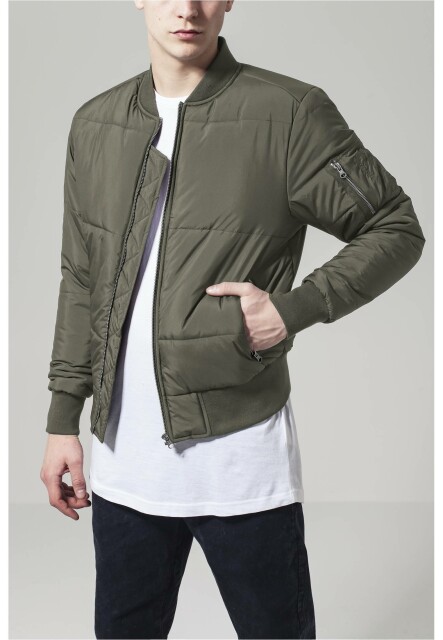 Basic Quilt Bomber Jacket