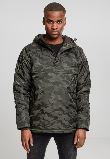 Padded Camo Pull Over Jacket