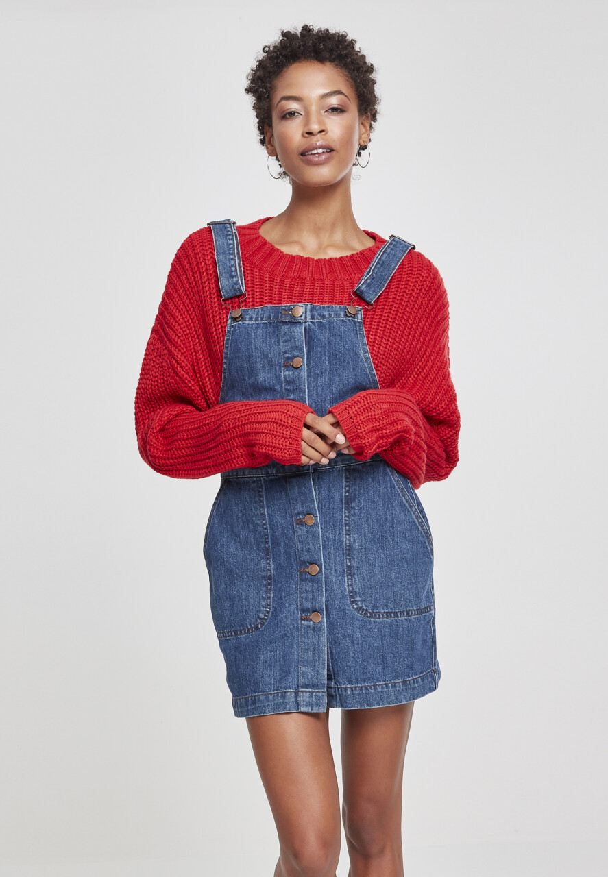 Ladies Denim Dungarees Dress