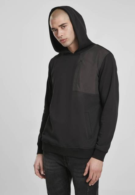 Military Shoulder Pocket Hoodie