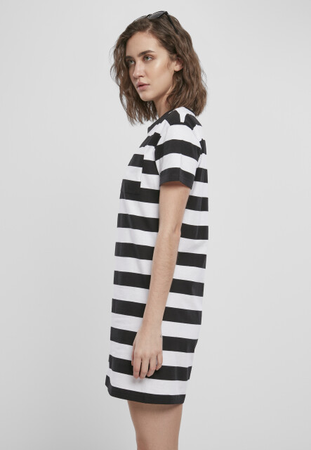 Ladies Stripe Boxy Tee Dress