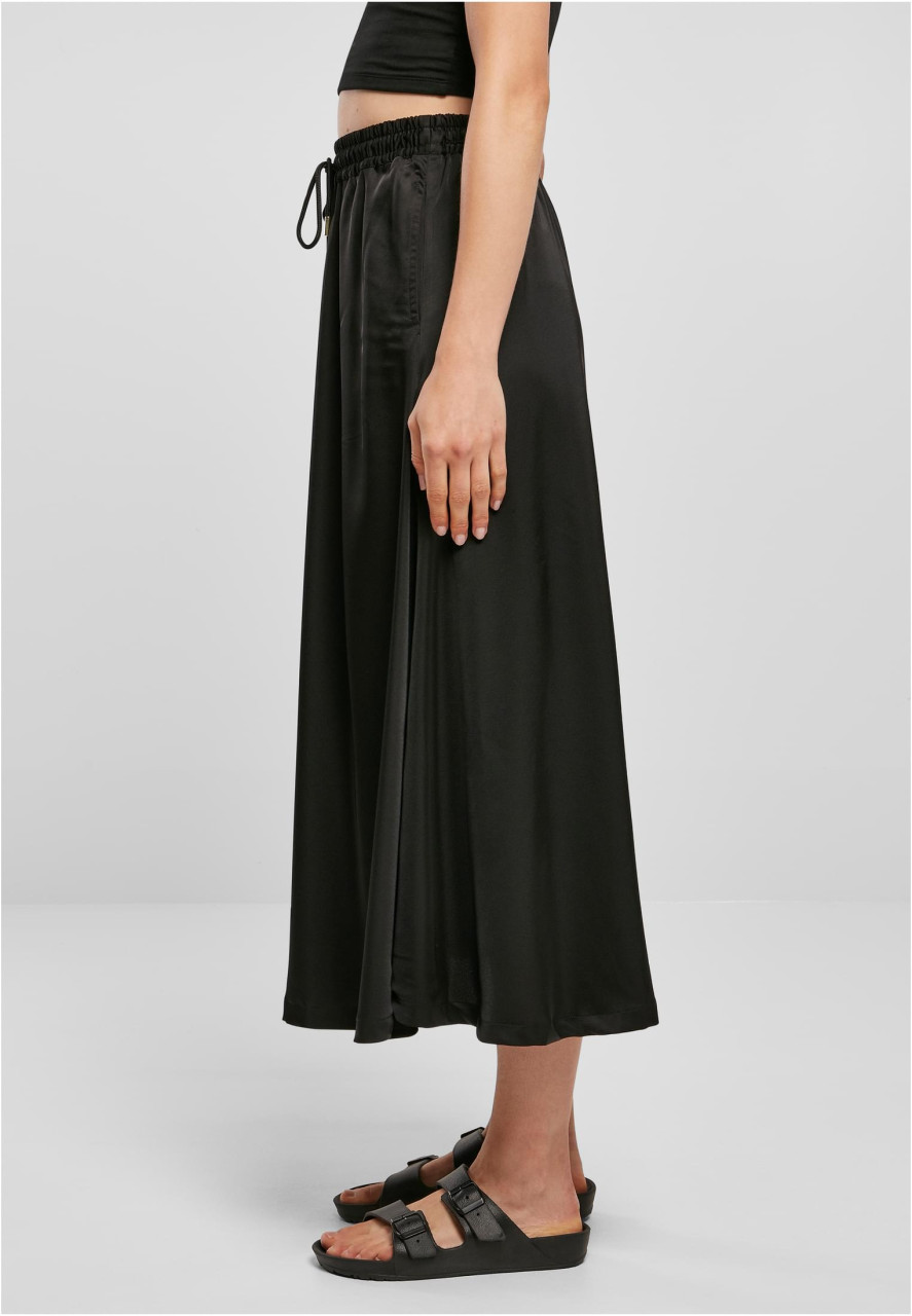 Ladies Satin Midi Skirt