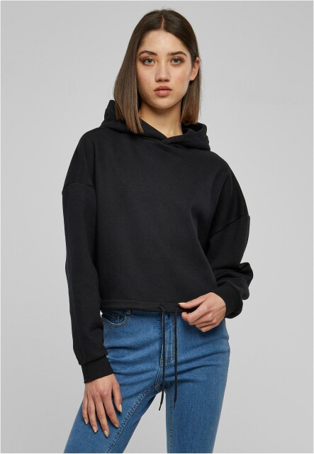 Ladies Cropped Oversized Hoodie