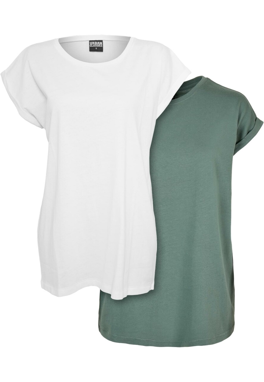 Ladies Extended Shoulder Tee 2-Pack