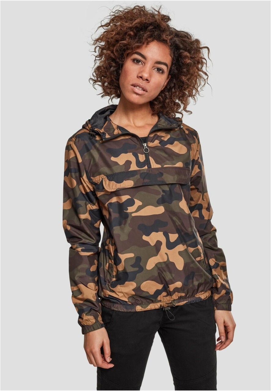 Ladies Camo Pull Over Jacket