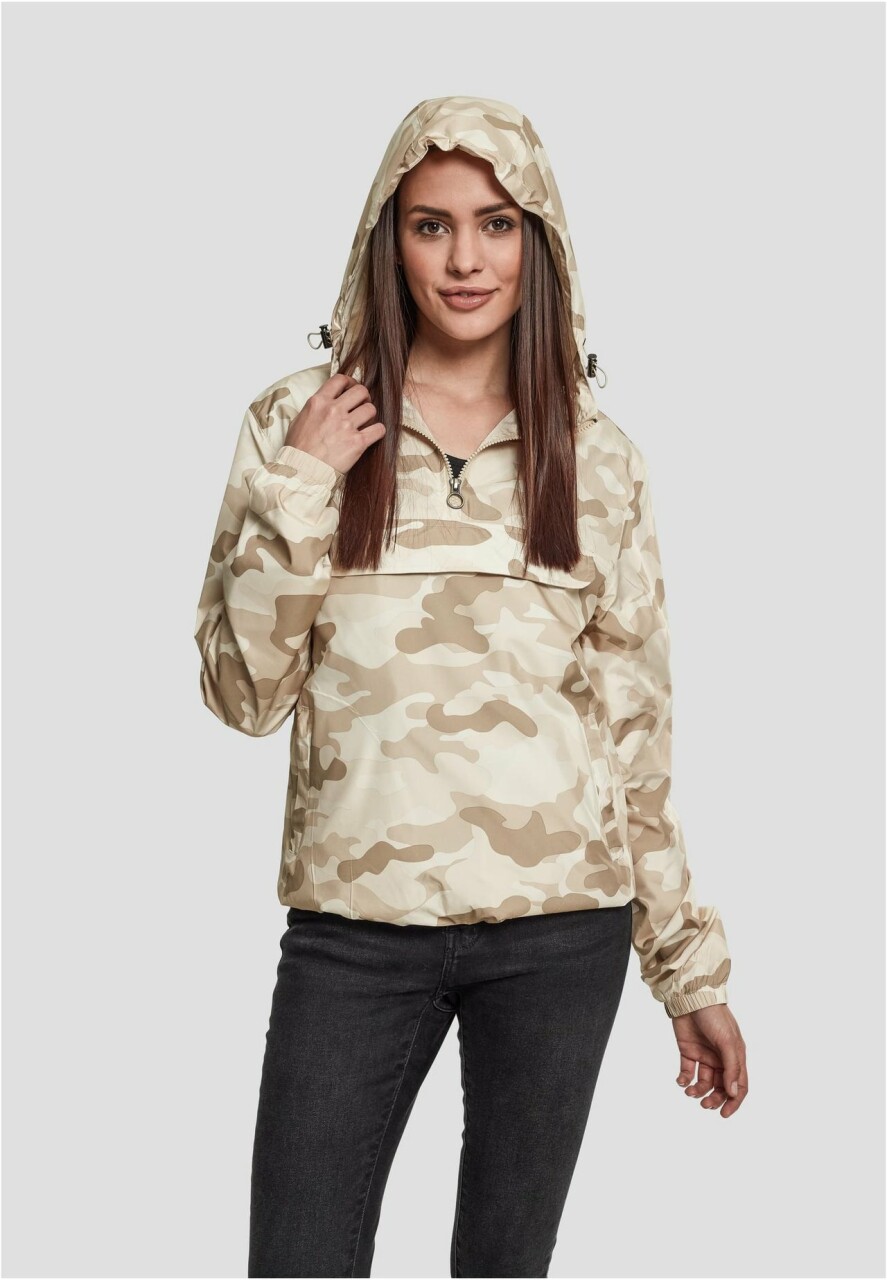 Ladies Camo Pull Over Jacket