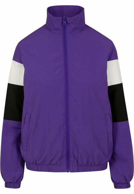 Ladies 3-Tone Crinkle Track Jacket