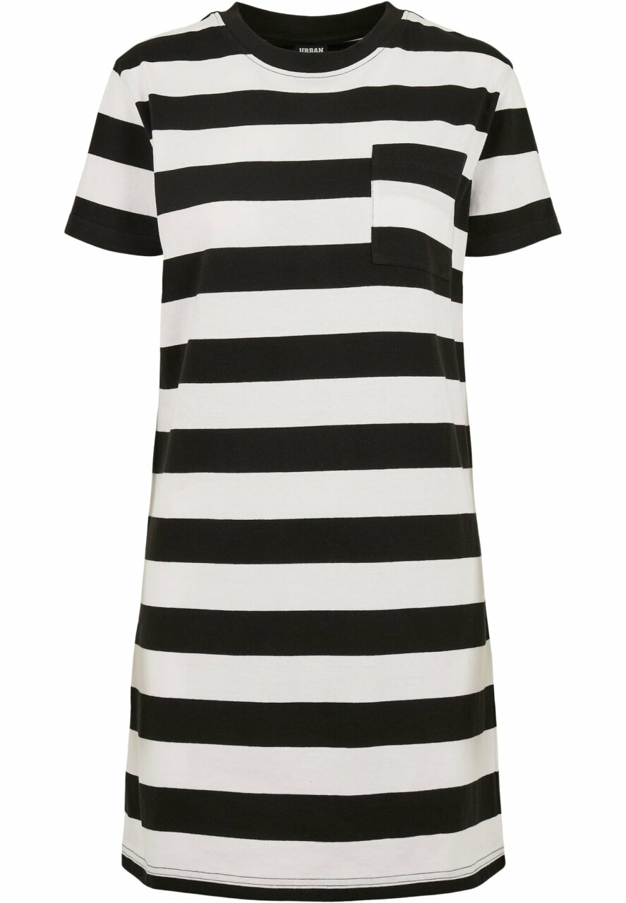 Ladies Stripe Boxy Tee Dress