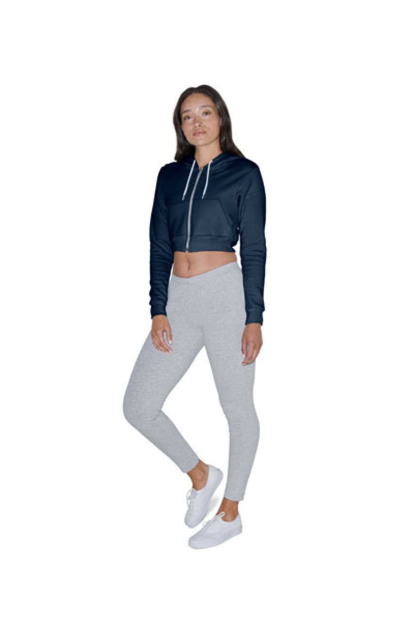 WOMEN'S FLEX FLEECE CROPPED ZIP HOODED SWEATSHIRT