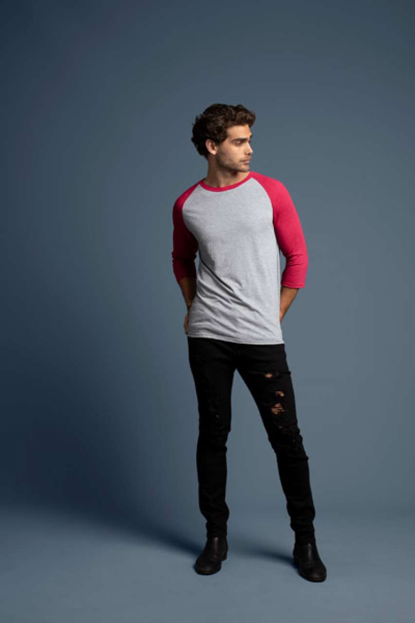 FELNŐTT TRI-BLEND 3/4 UJJÚ RAGLÁN PÓLÓ