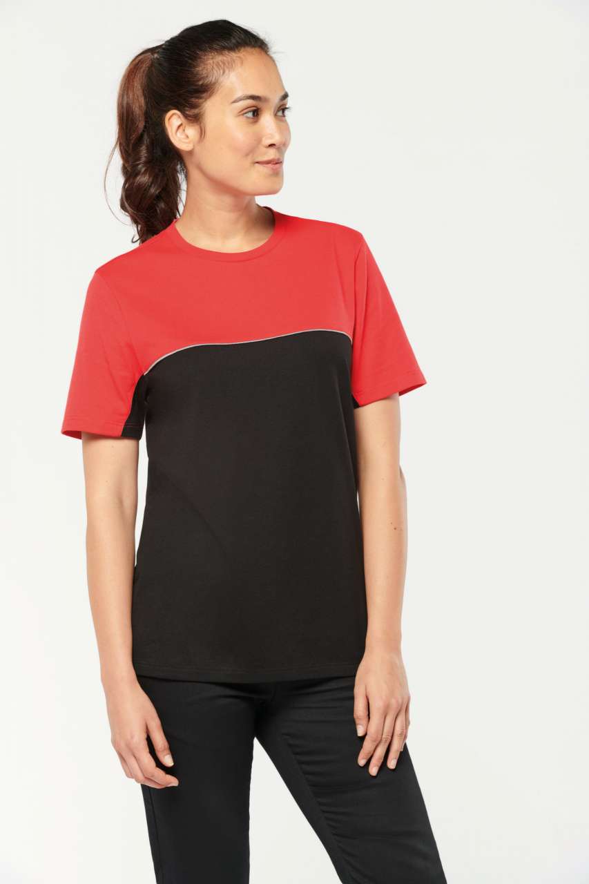 UNISEX ECO-FRIENDLY SHORT SLEEVE TWO-TONE T-SHIRT