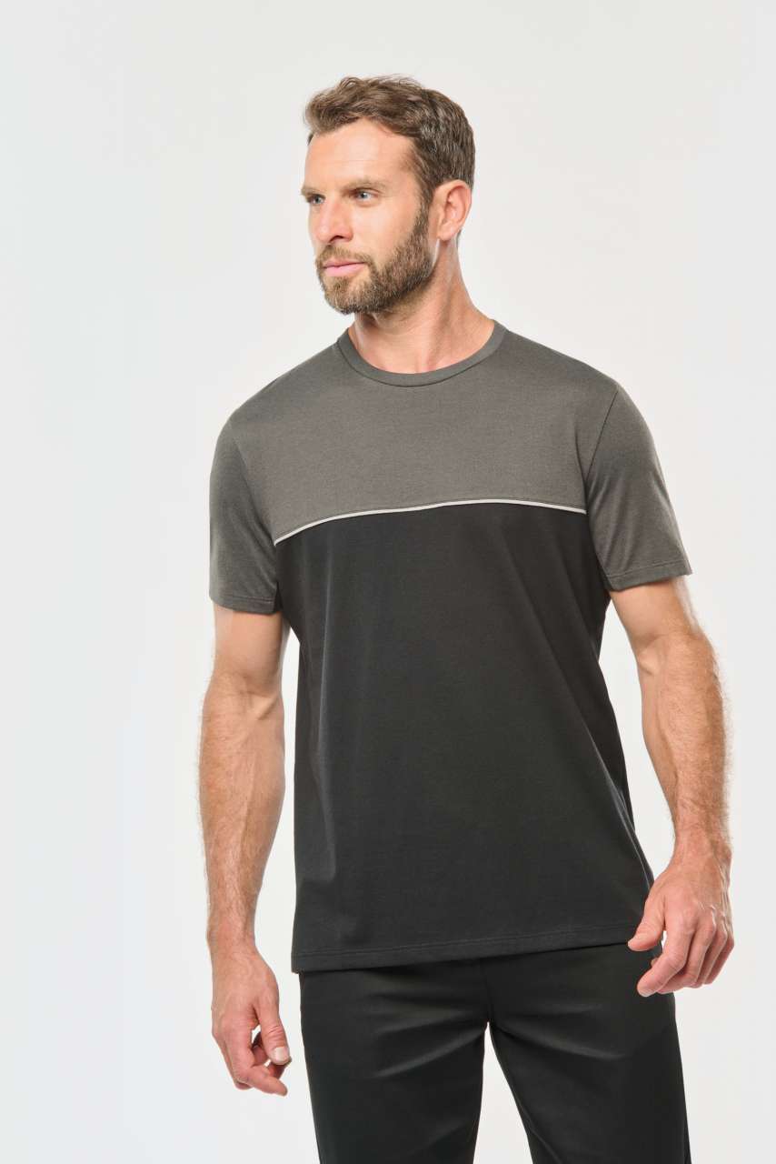 UNISEX ECO-FRIENDLY SHORT SLEEVE TWO-TONE T-SHIRT