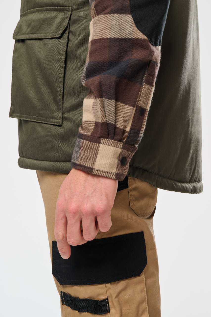 UNISEX PADDED MULTI-POCKET POLYCOTTON VEST