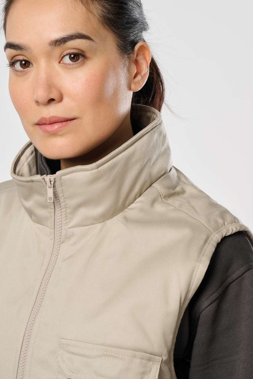 UNISEX PADDED MULTI-POCKET POLYCOTTON VEST