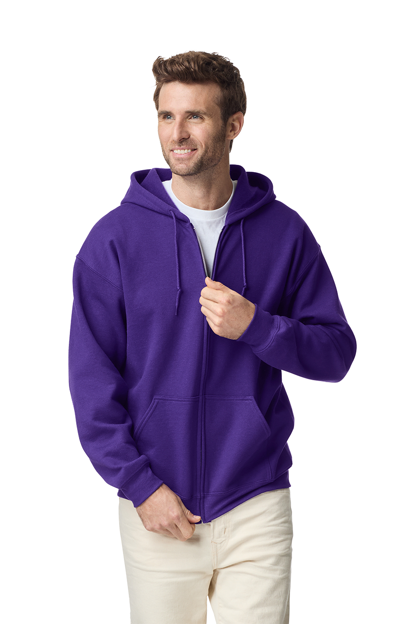 HEAVY BLEND™ FELNŐTT VÉGIG CIPZÁRAS KAPUCNIS PULÓVER