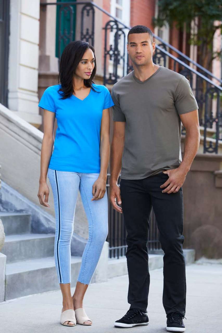 PREMIUM COTTON® FELNŐTT V-NYAKÚ PÓLÓ