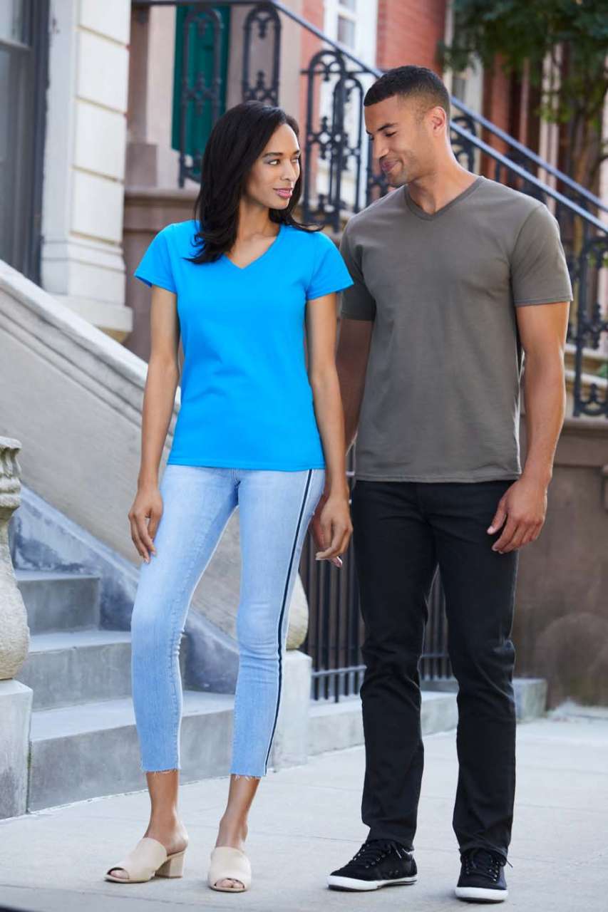 PREMIUM COTTON® FELNŐTT V-NYAKÚ PÓLÓ