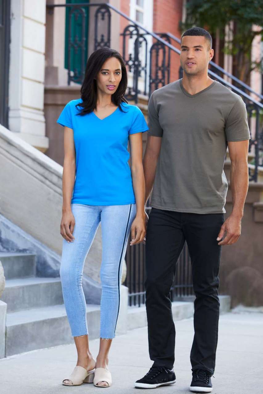 PREMIUM COTTON® FELNŐTT V-NYAKÚ PÓLÓ