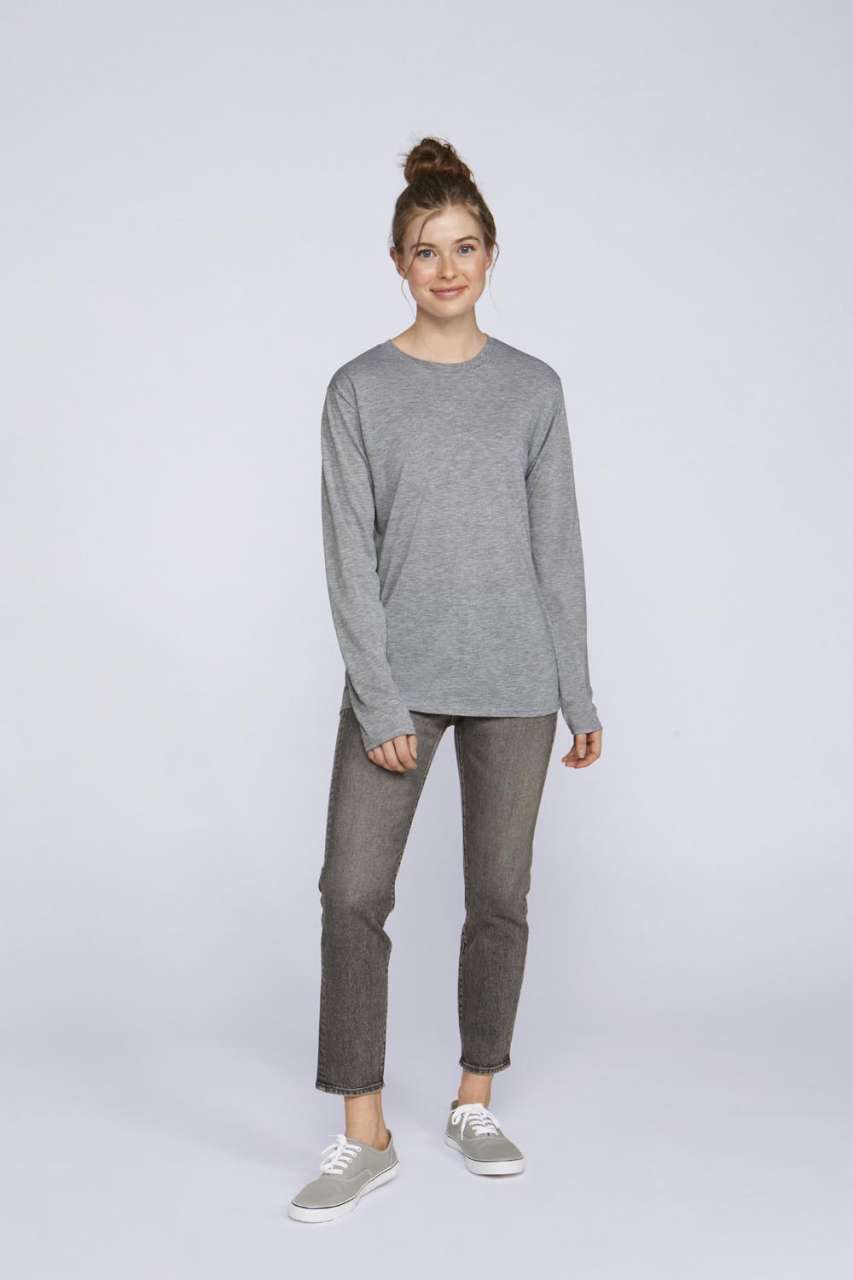 SOFTSTYLE® FELNŐTT HOSSZÚ UJJÚ PÓLÓ