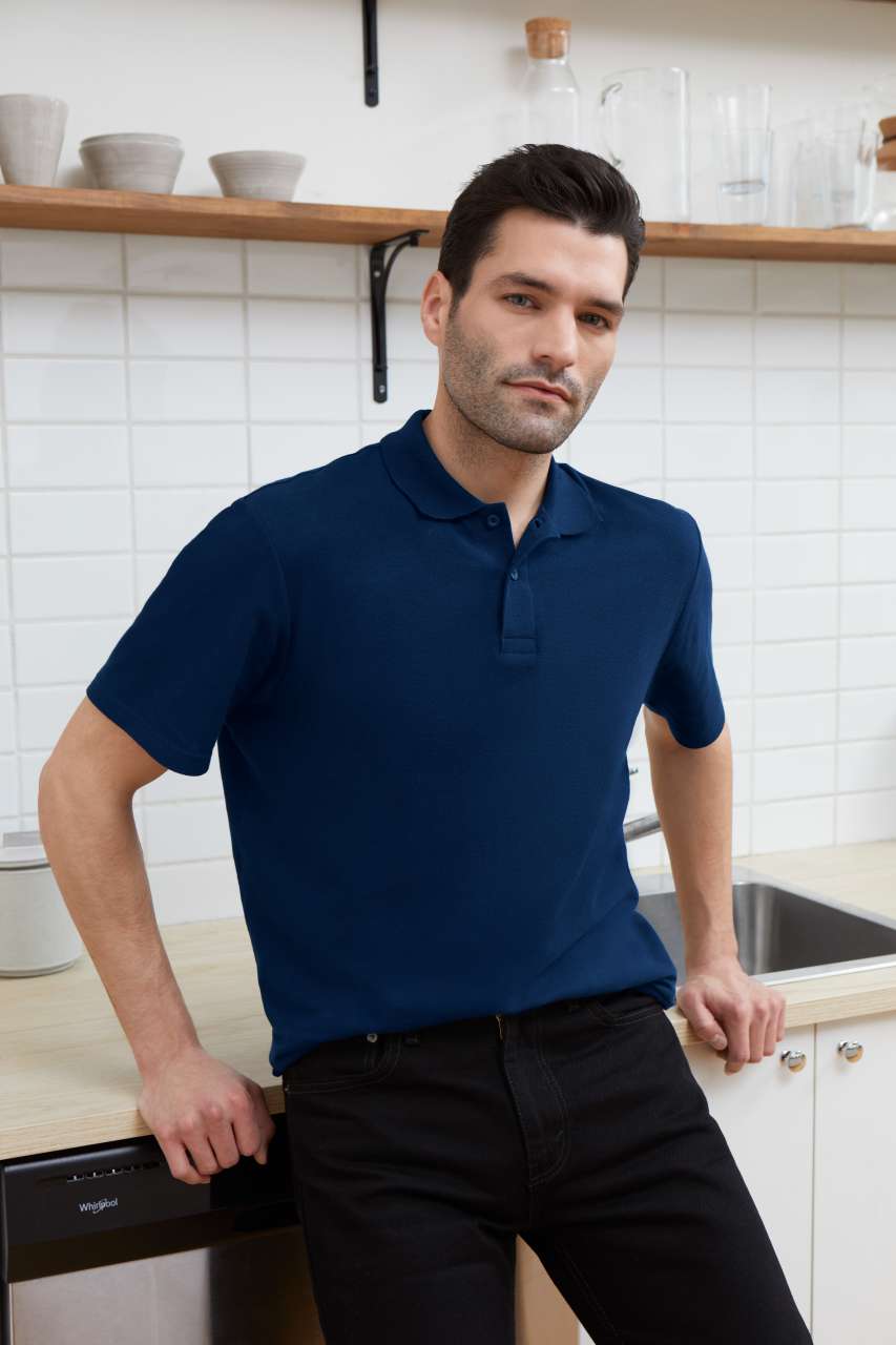 SOFTSTYLE® ADULT DOUBLE PIQUÉ POLO