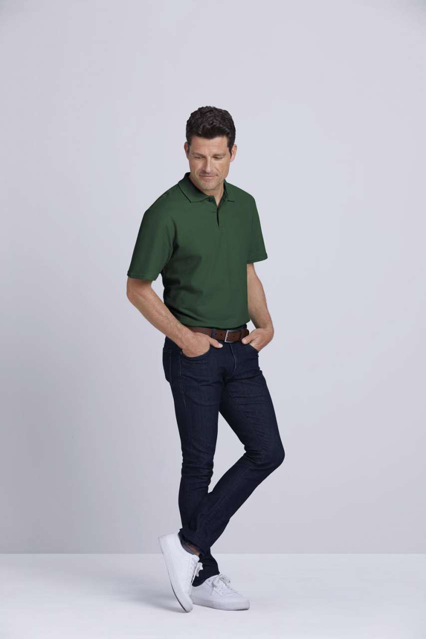 SOFTSTYLE® ADULT DOUBLE PIQUÉ POLO