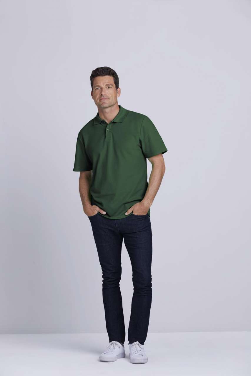 SOFTSTYLE® ADULT DOUBLE PIQUÉ POLO