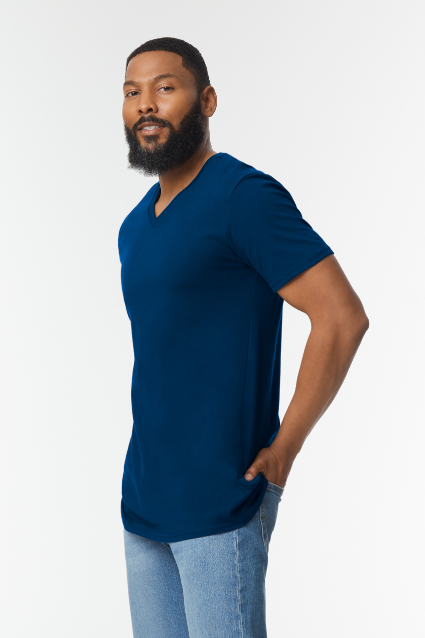 SOFTSTYLE® FELNŐTT V-NYAKÚ PÓLÓ