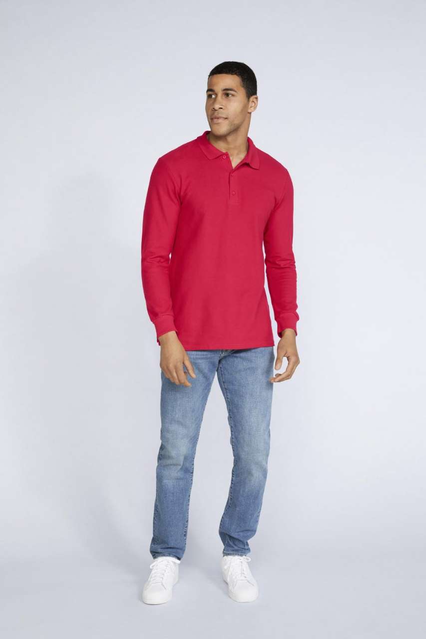 PREMIUM COTTON® ADULT LONG SLEEVE DOUBLE PIQUÉ POLO