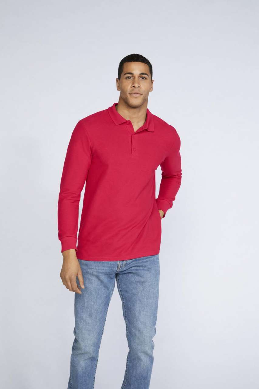 PREMIUM COTTON® ADULT LONG SLEEVE DOUBLE PIQUÉ POLO