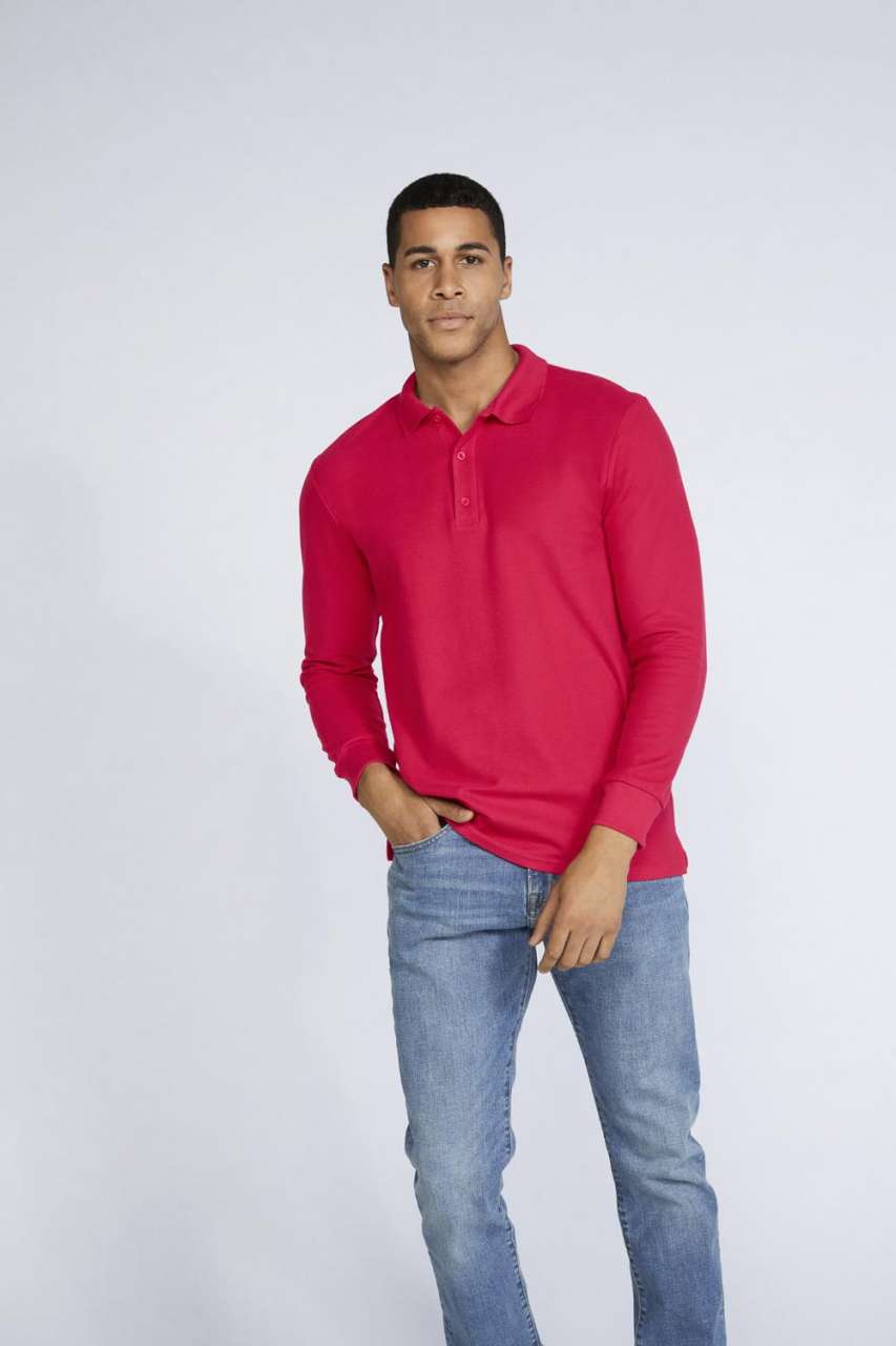 PREMIUM COTTON® ADULT LONG SLEEVE DOUBLE PIQUÉ POLO