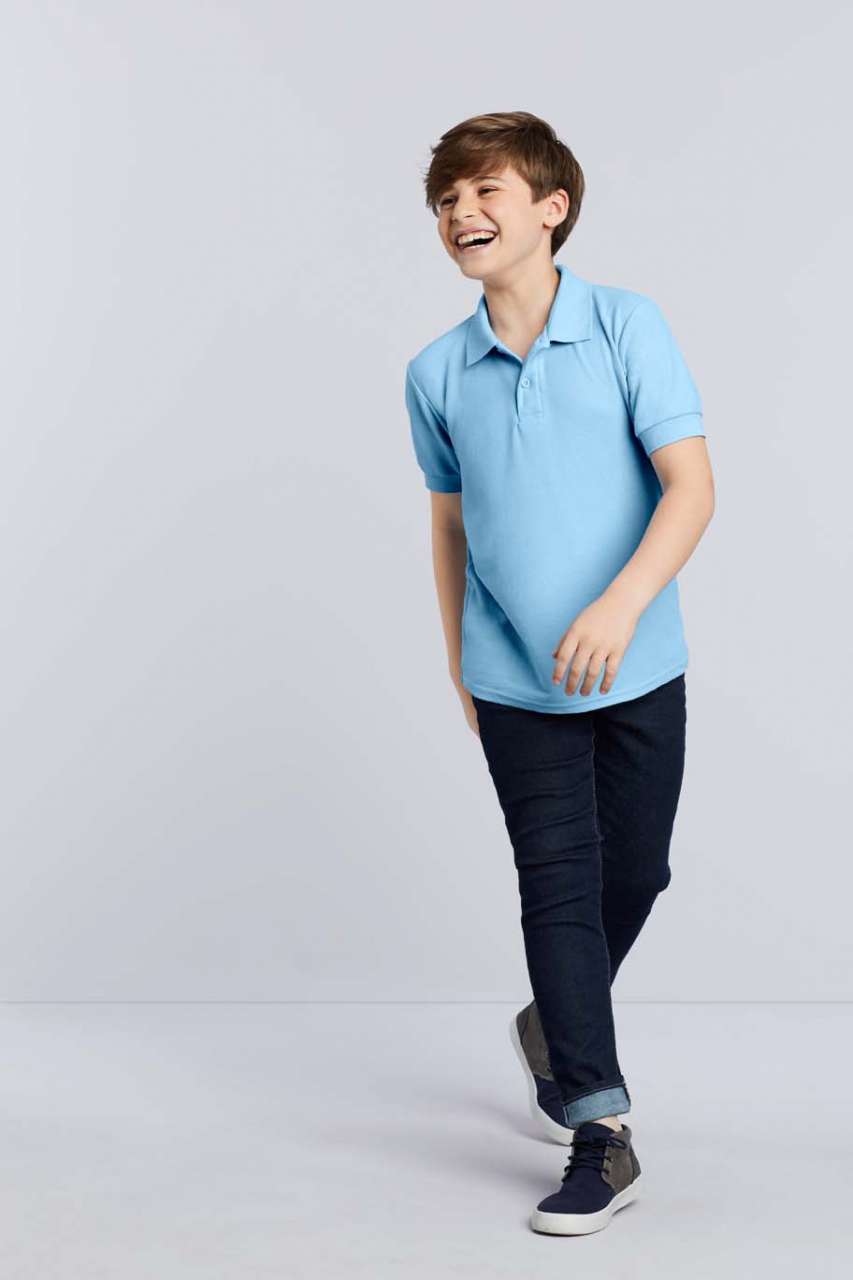 DRYBLEND® YOUTH DOUBLE PIQUÉ POLO SHIRT