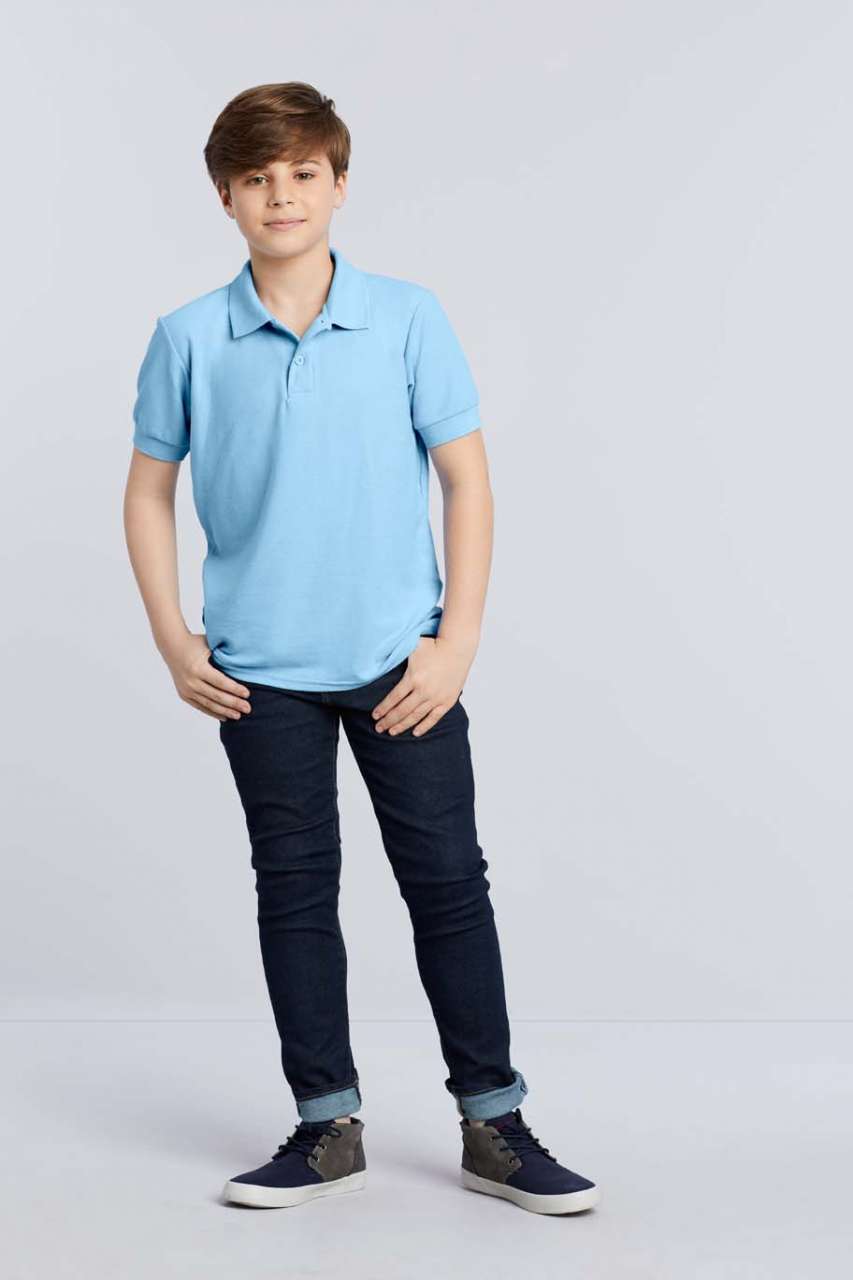 DRYBLEND® YOUTH DOUBLE PIQUÉ POLO SHIRT