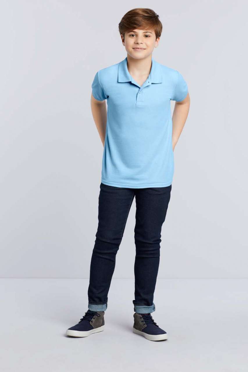 DRYBLEND® YOUTH DOUBLE PIQUÉ POLO SHIRT